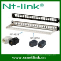 24 порта 19-дюймовый модульный кабель Cat6 STP Unloaded Patch Panel